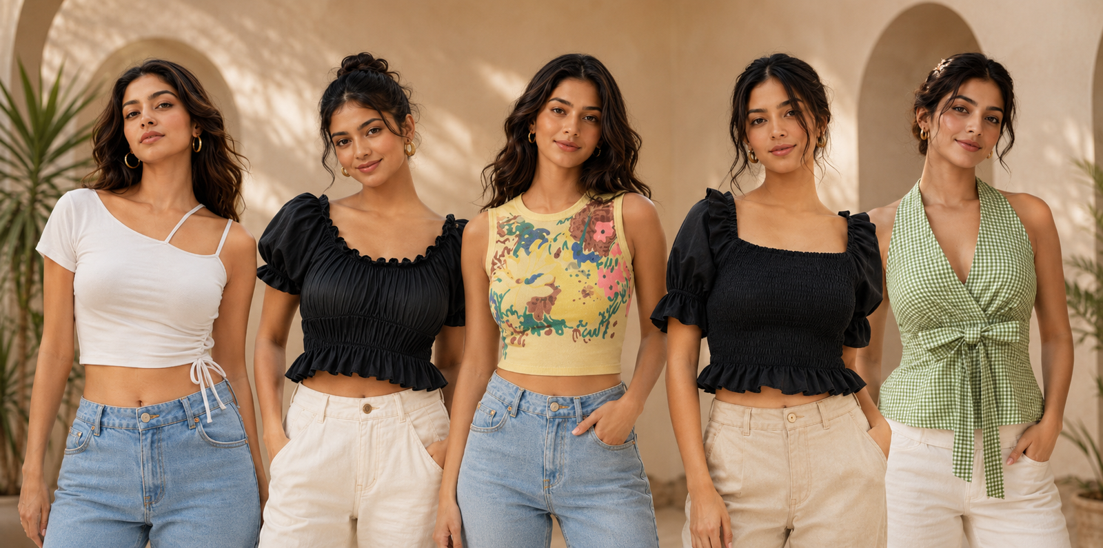 Lycra Cotton Crop Top
