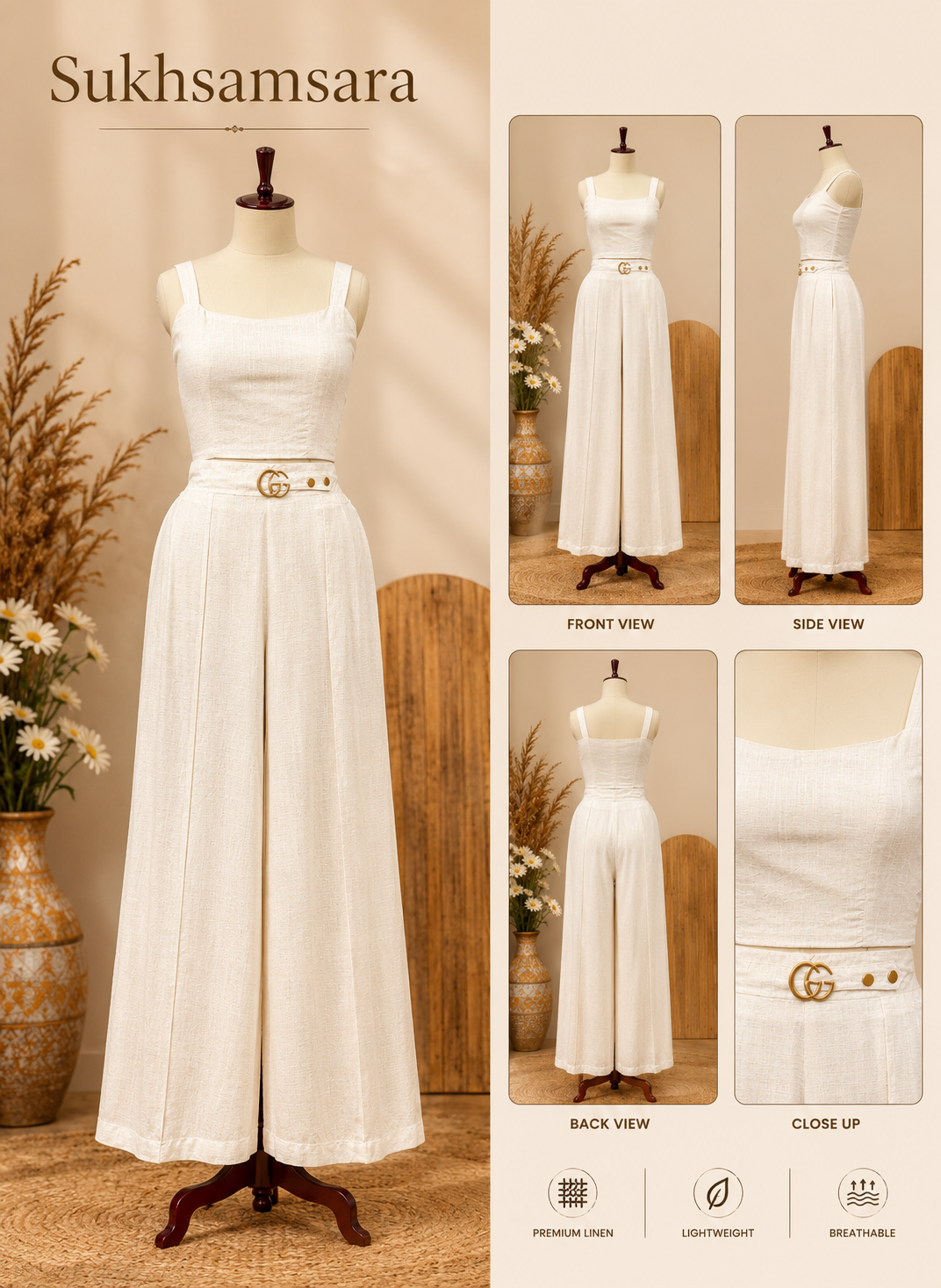 Premium Linen Cord Sets