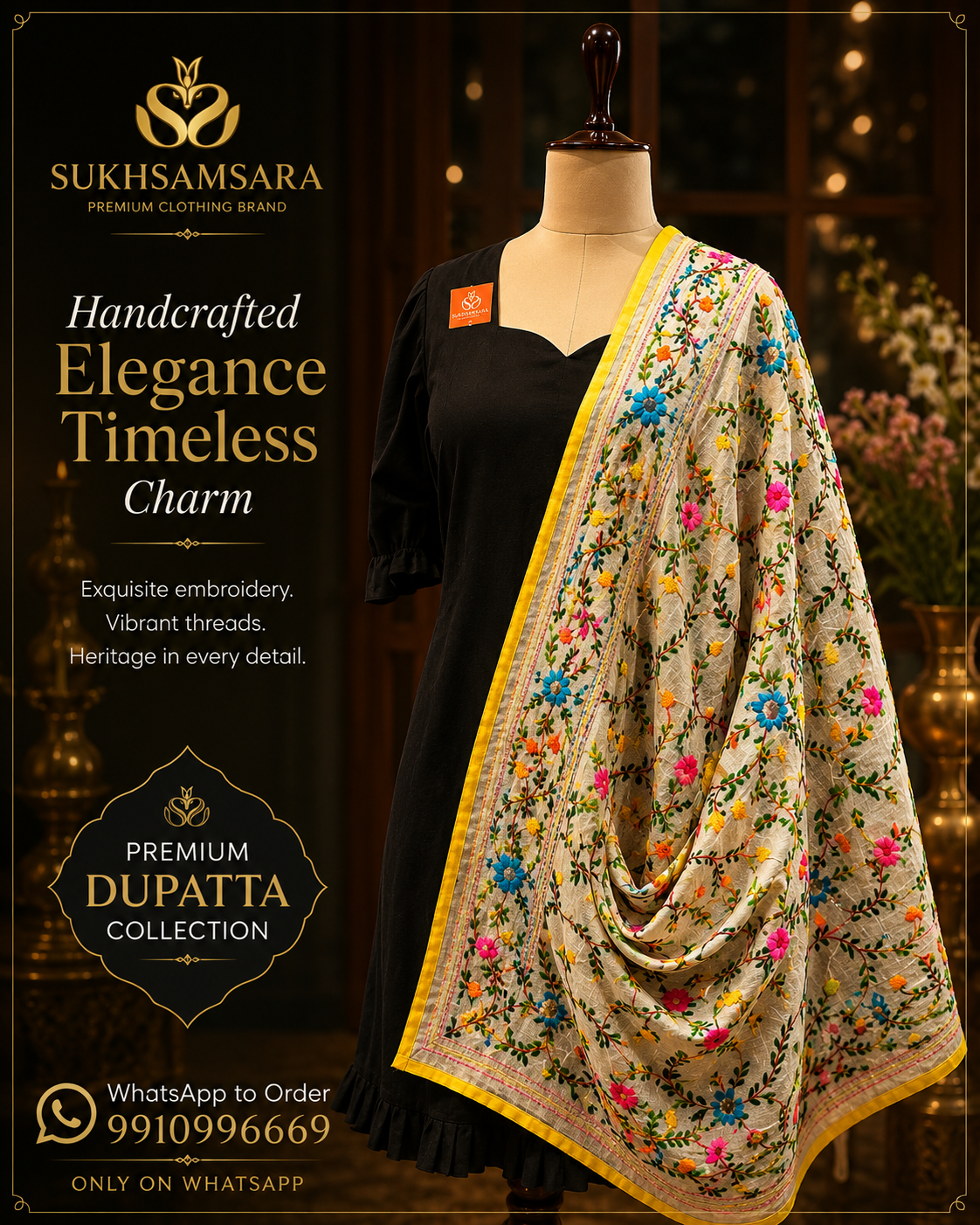 Premium Embroidered Dupatta