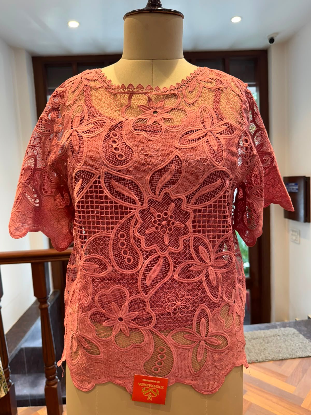 Pink Net Top