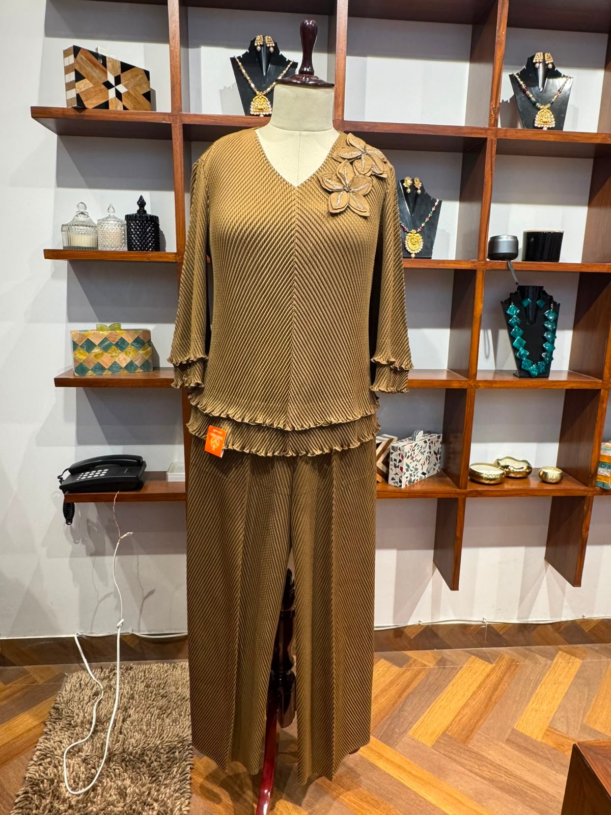 fabric name korean moss crepe  cord sets