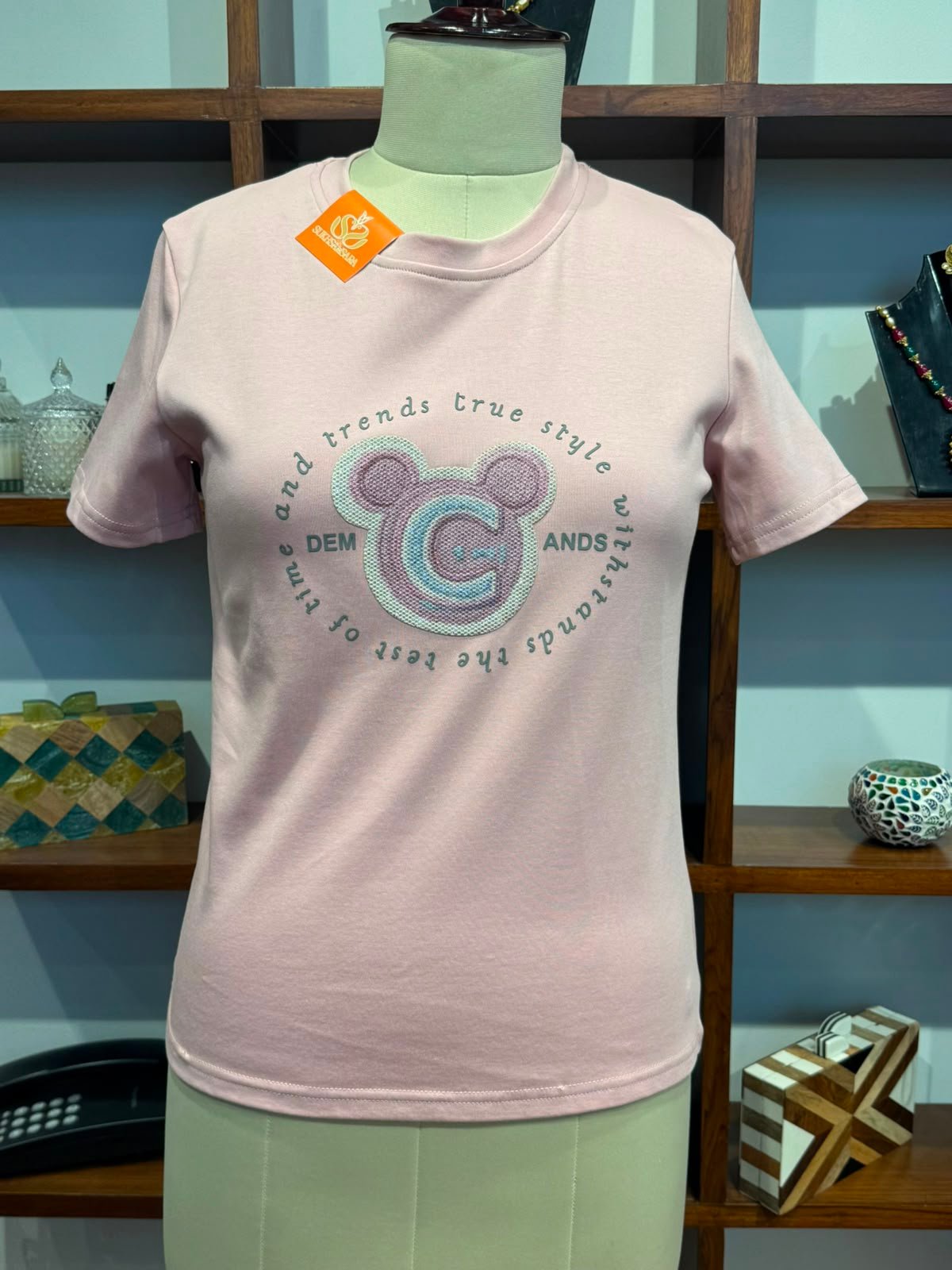 Cotton Lycra T-Shirt pink