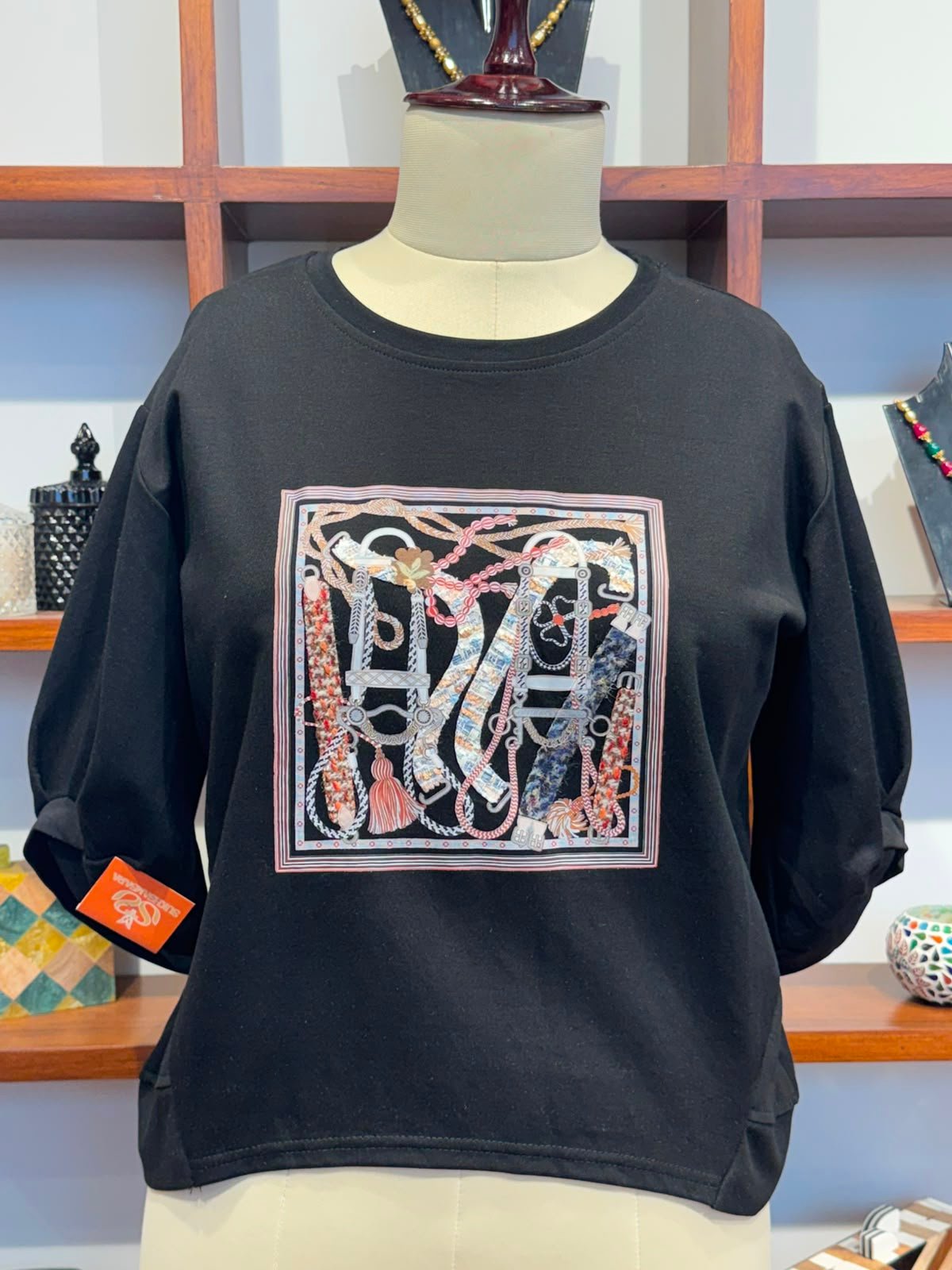 Cotton Lycra T-Shirt black