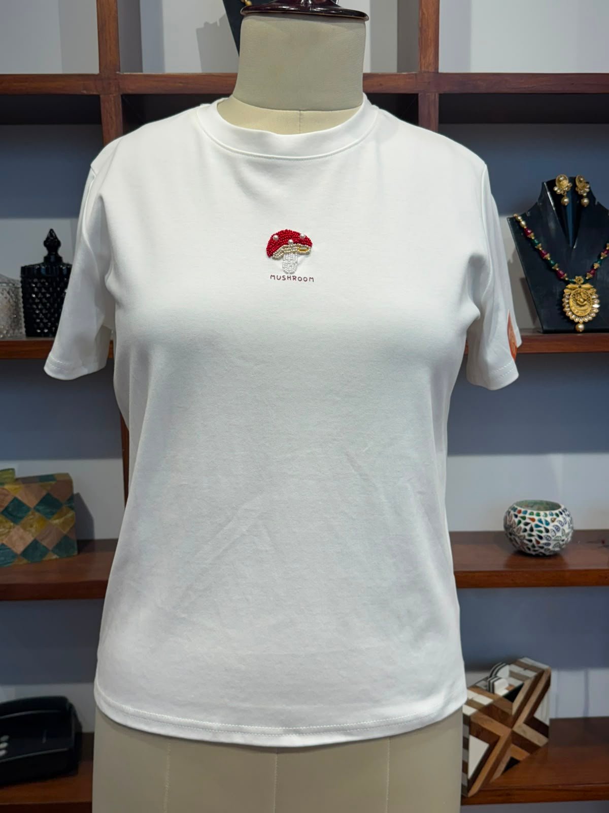 Cotton Lycra T-Shirt  white