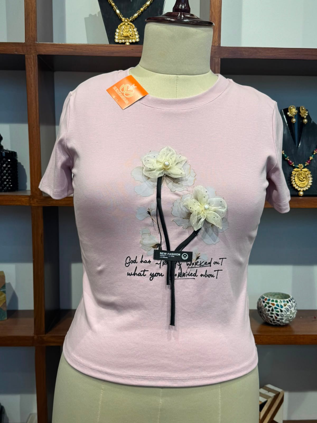 Cotton Lycra T-Shirt pink