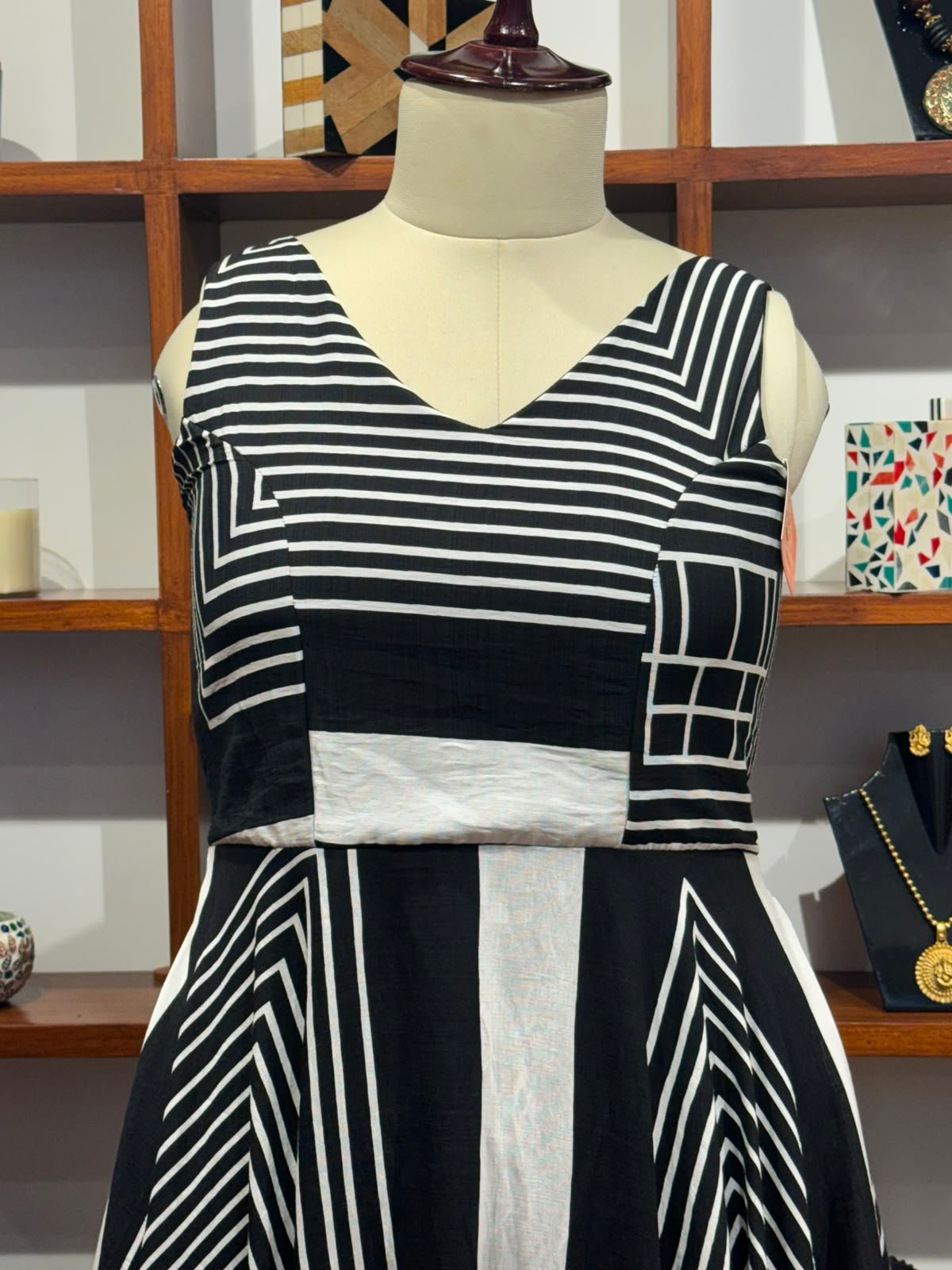 fabric cotton dress black