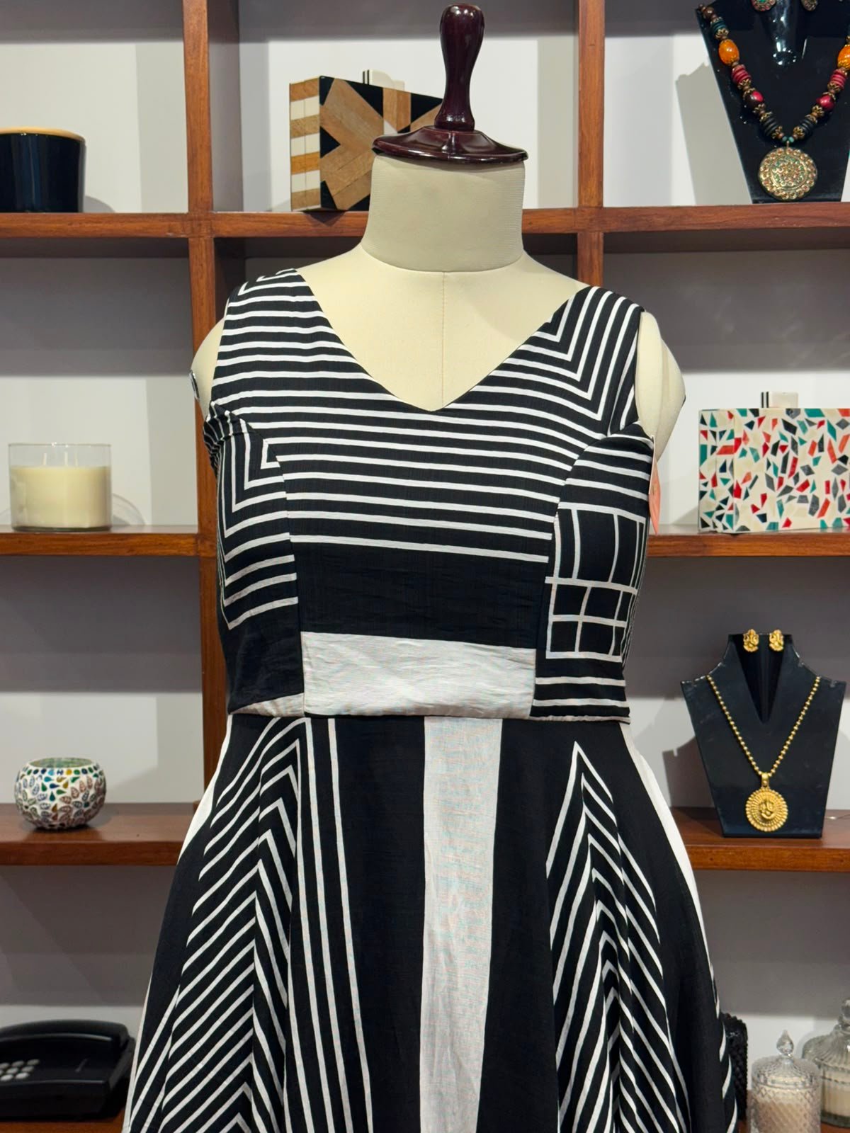 fabric cotton dress black