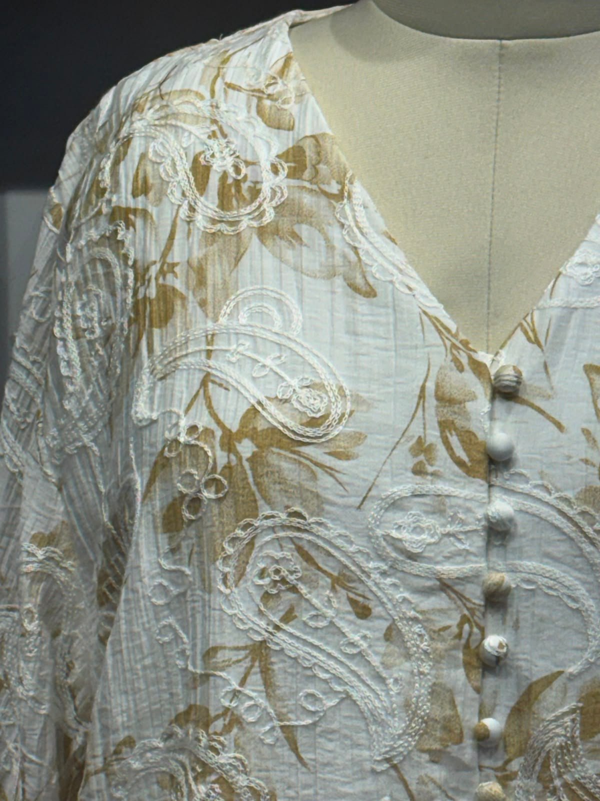 viscose cotton top colour cream