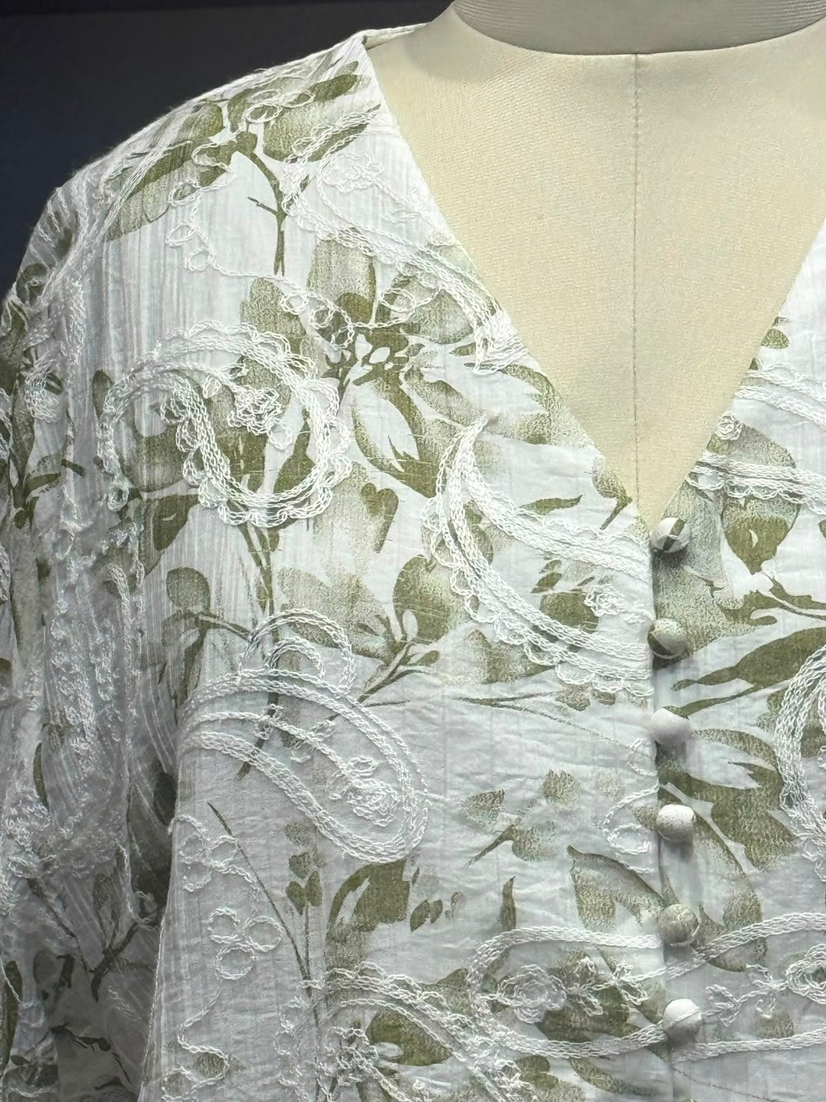 viscose cotton top colour green
