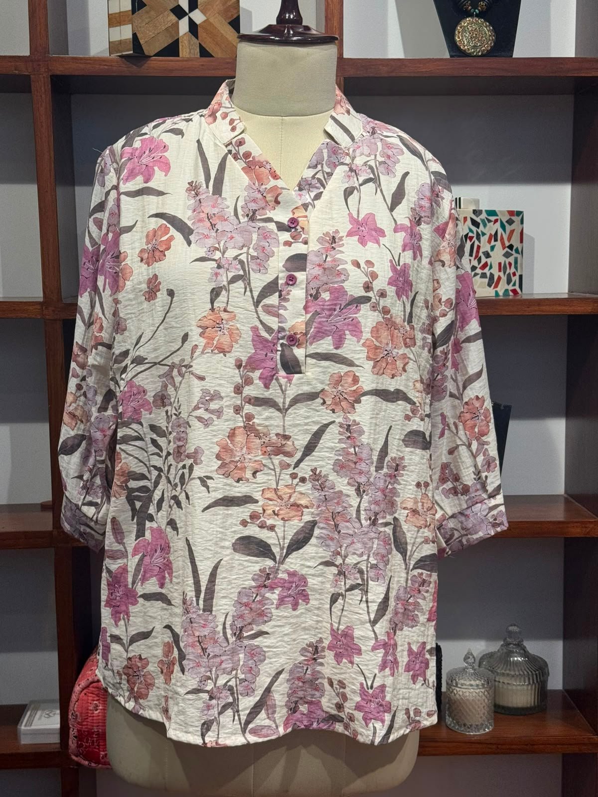 viscose cotton top colour purple