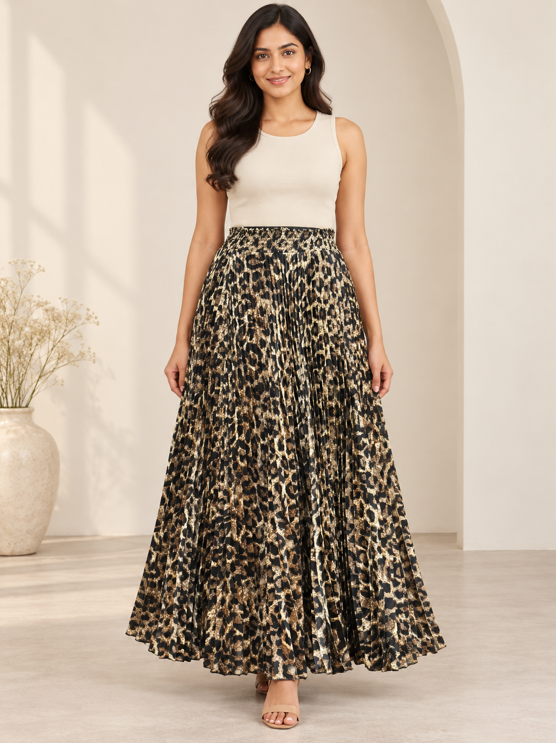 Leopard Printed Skirt
